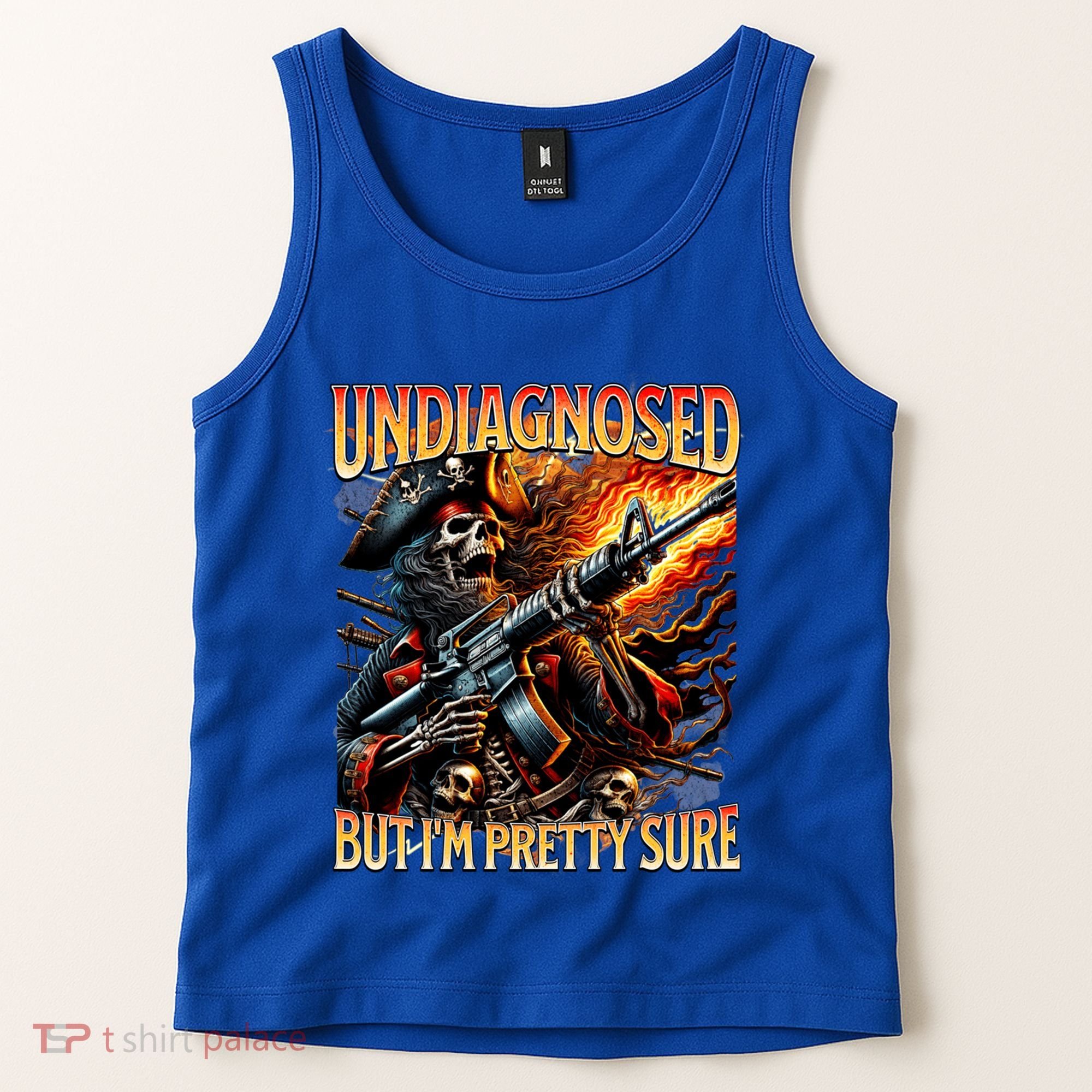 Autism Meme Skeleton Tism Undiagnosed But Im Pretty Sure Cool Gift Tank Top