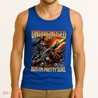 Autism Meme Skeleton Tism Undiagnosed But Im Pretty Sure Cool Gift Tank Top thumb 3
