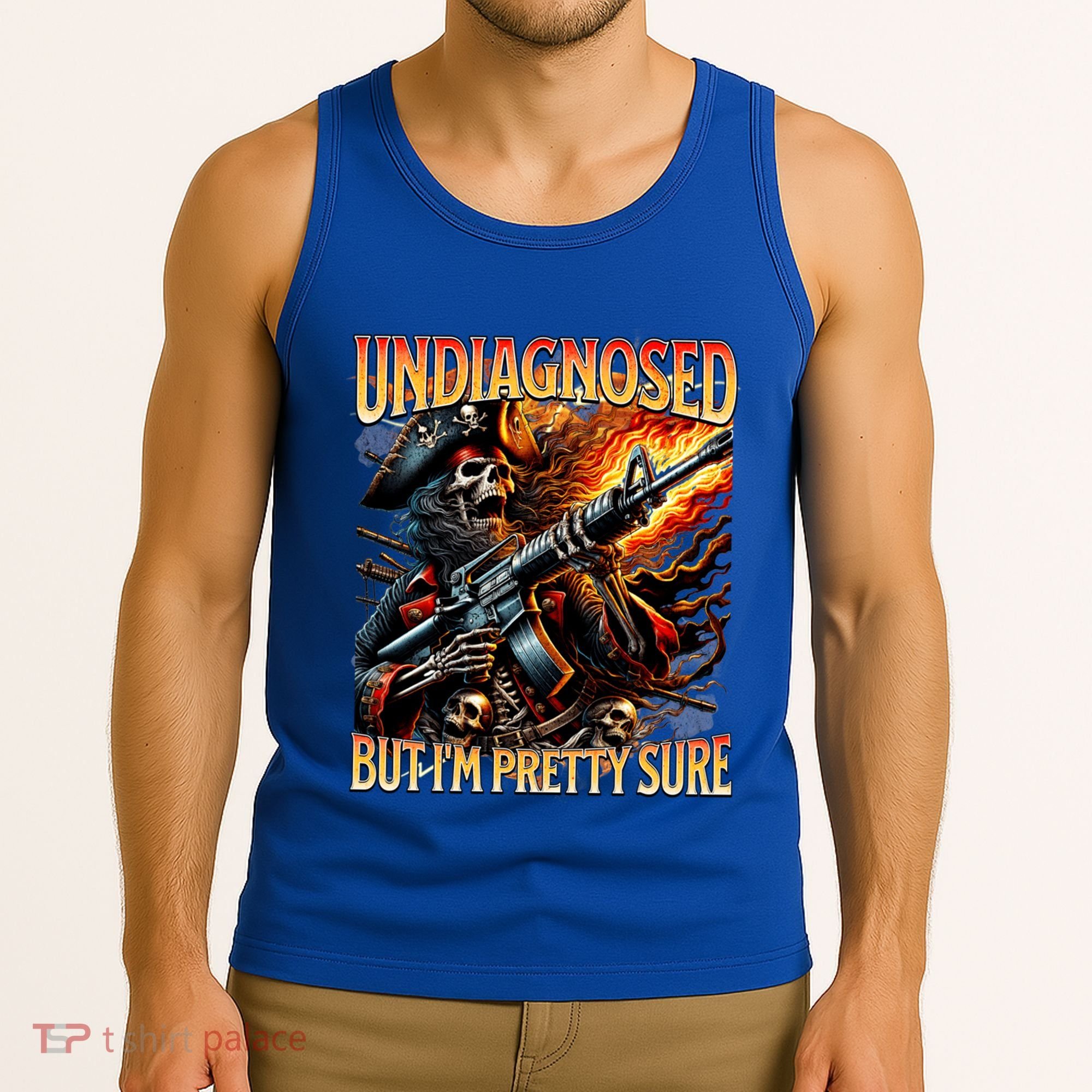 Autism Meme Skeleton Tism Undiagnosed But Im Pretty Sure Cool Gift Tank Top