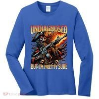 Autism Meme Skeleton Tism Undiagnosed But Im Pretty Sure Cool Gift Women's Long Sleeve Shirt thumb 0