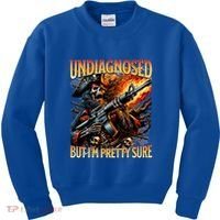Autism Meme Skeleton Tism Undiagnosed But Im Pretty Sure Cool Gift Kids Sweatshirt thumb 0