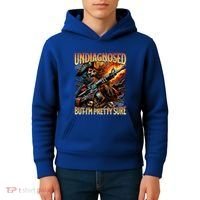 Autism Meme Skeleton Tism Undiagnosed But Im Pretty Sure Cool Gift Kids Hoodie thumb 4
