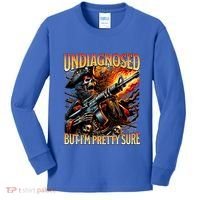 Autism Meme Skeleton Tism Undiagnosed But Im Pretty Sure Cool Gift Kids Long Sleeve Shirt thumb 0