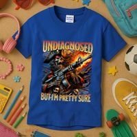 Autism Meme Skeleton Tism Undiagnosed But Im Pretty Sure Cool Gift Kids T-Shirt thumb 3