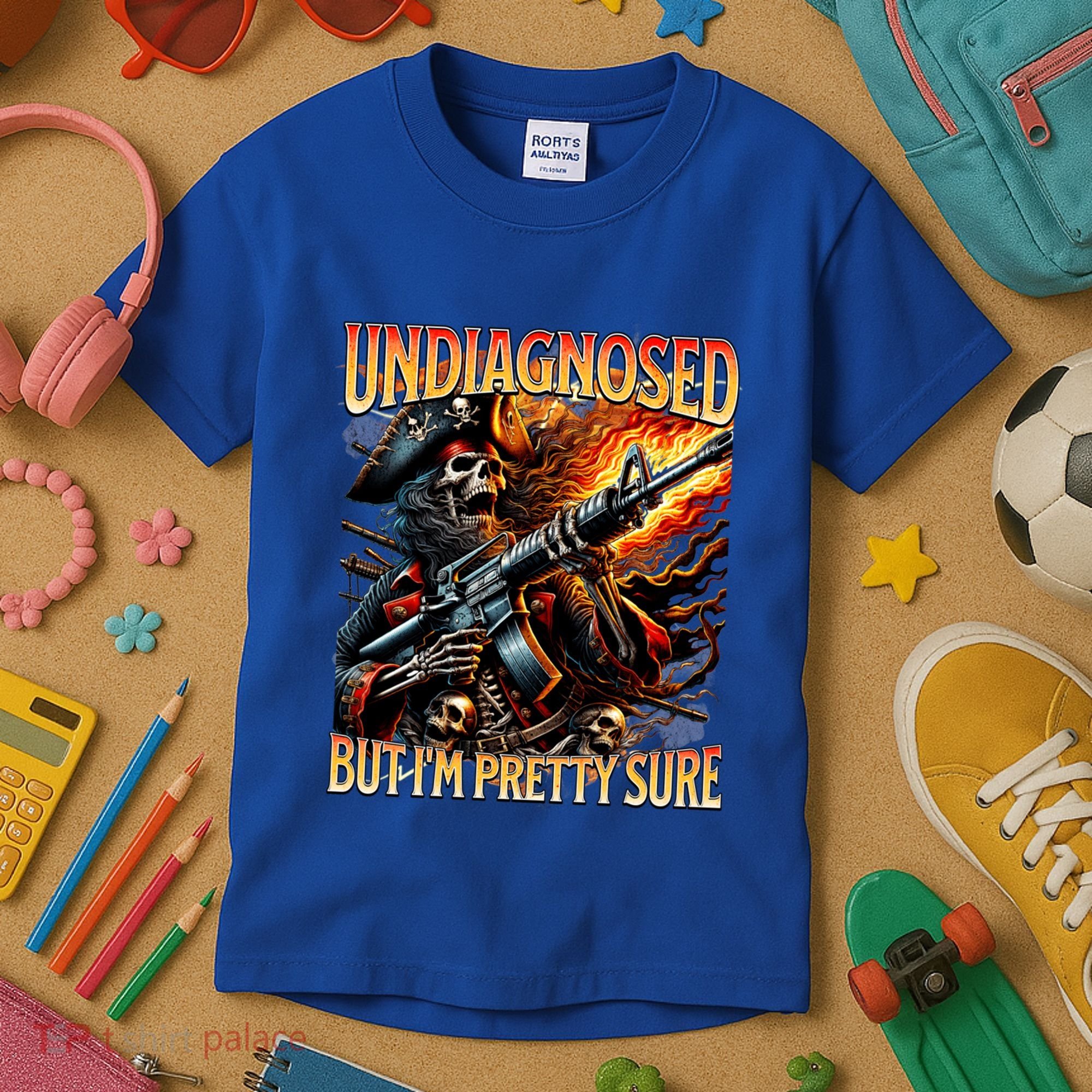 Autism Meme Skeleton Tism Undiagnosed But Im Pretty Sure Cool Gift Kids T-Shirt