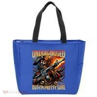 Autism Meme Skeleton Tism Undiagnosed But Im Pretty Sure Cool Gift Tote Bag thumb 0