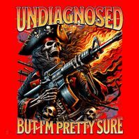 Autism Meme Skeleton Tism Undiagnosed But Im Pretty Sure Cool Gift Santa Hat thumb 1