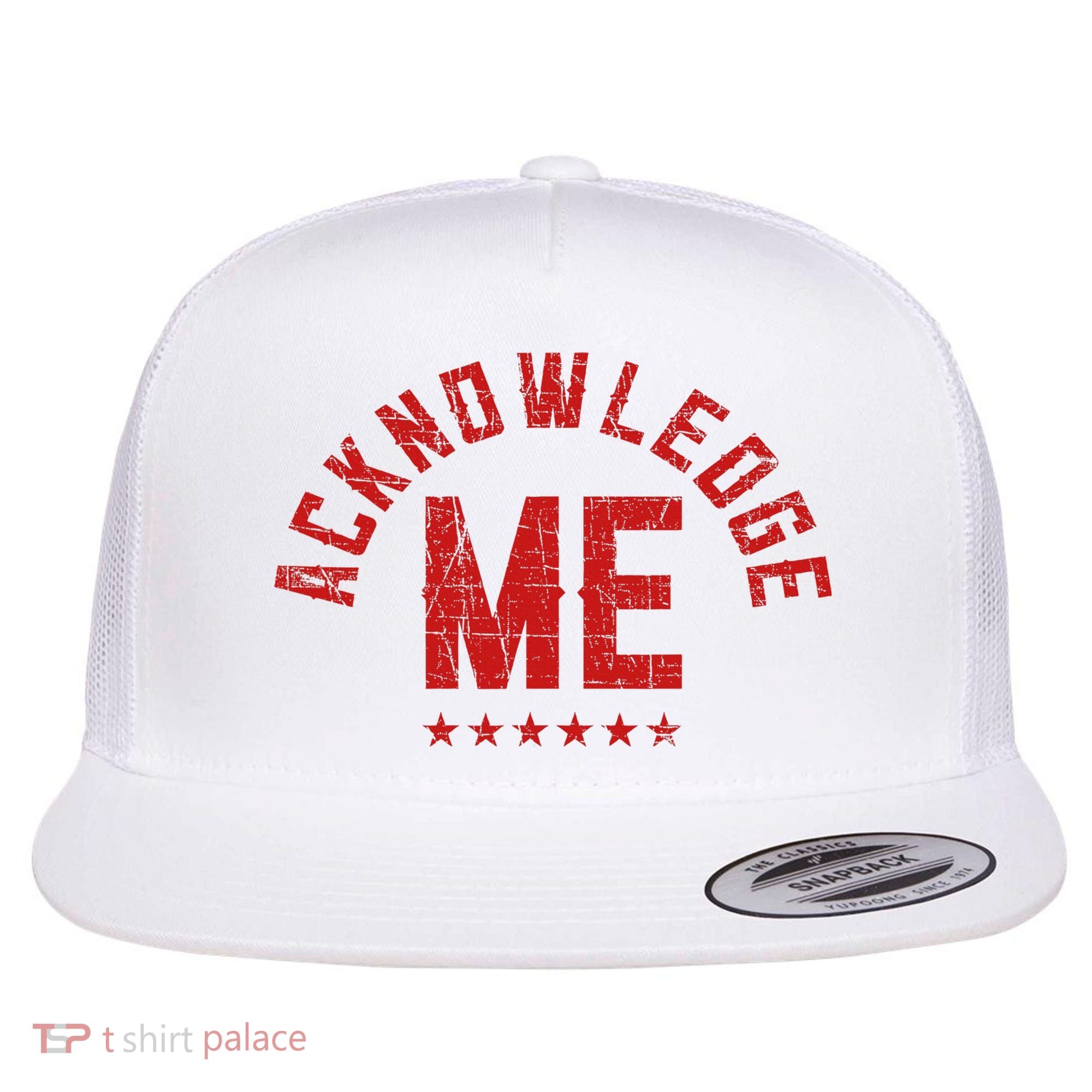 Acknowledge Me Sports Competition Flat Bill Trucker Hat