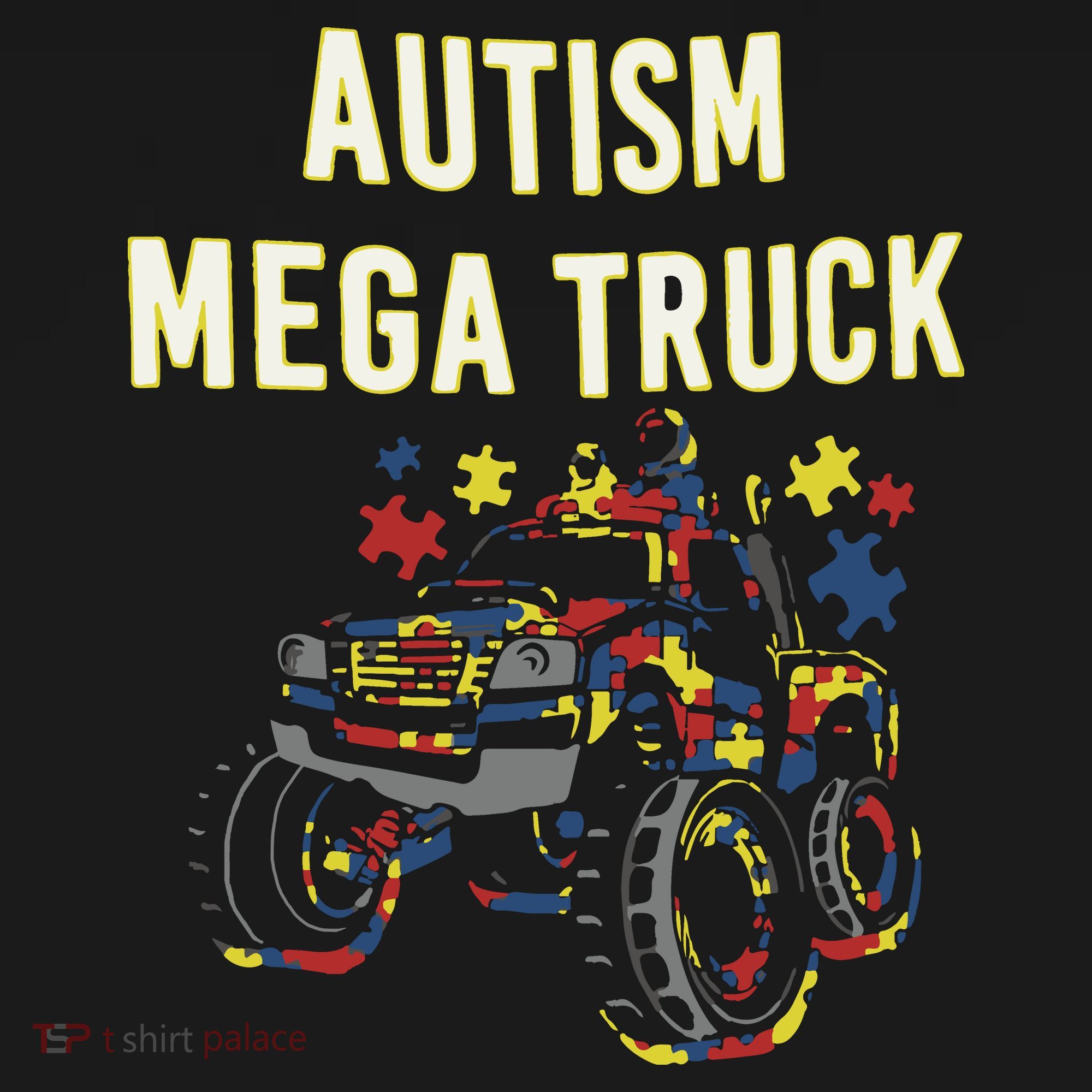 Autism Mega Truck Ornament