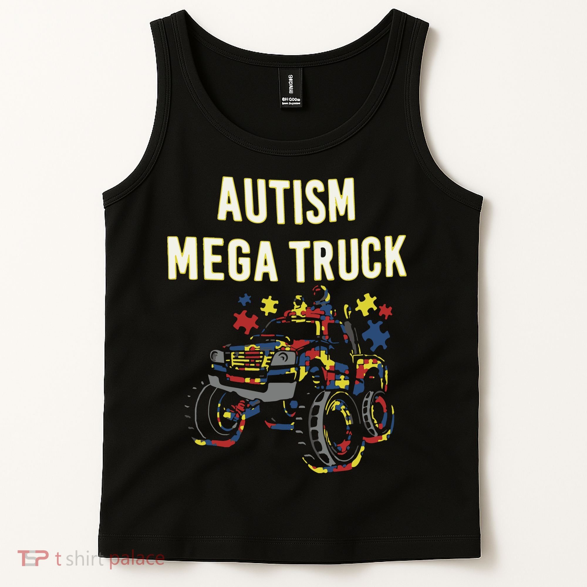 Autism Mega Truck Tank Top