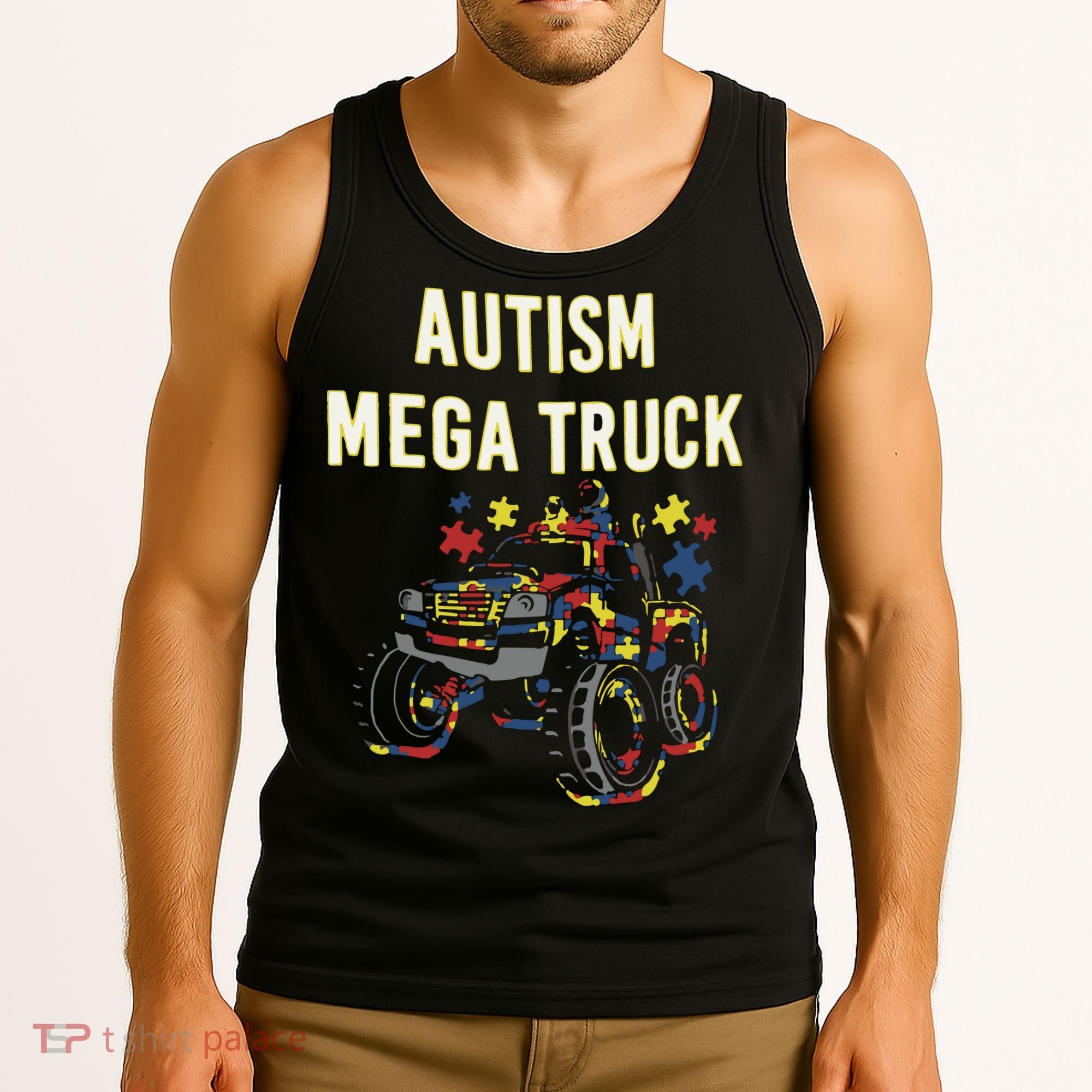 Autism Mega Truck Tank Top