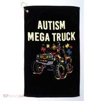 Autism Mega Truck Golf Towel thumb 0