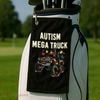 Autism Mega Truck Golf Towel thumb 2