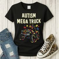 Autism Mega Truck Women's T-Shirt thumb 3