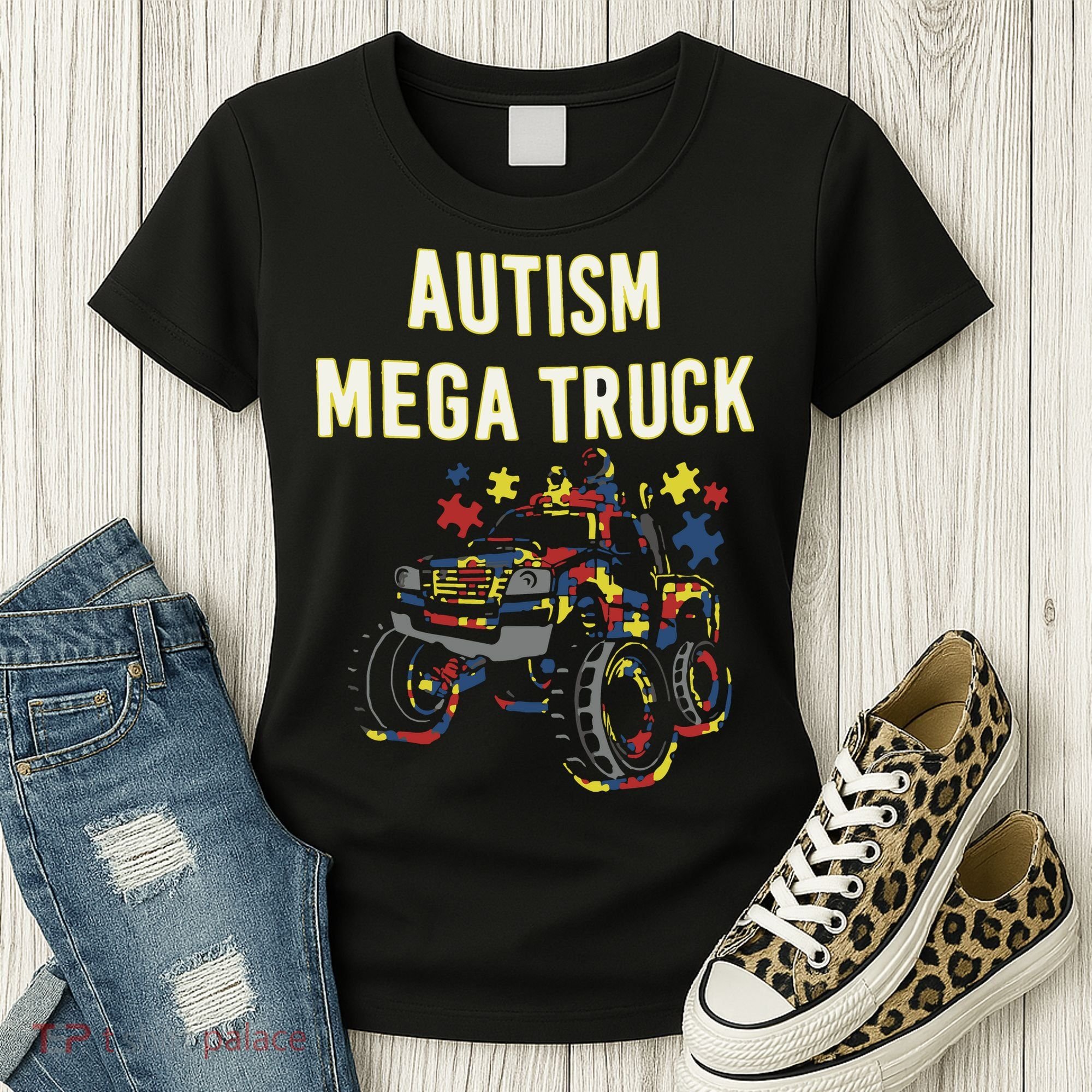 Autism Mega Truck Women's T-Shirt