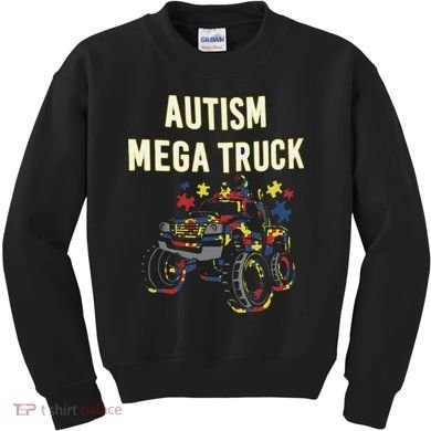 Autism Mega Truck Kids Sweatshirt