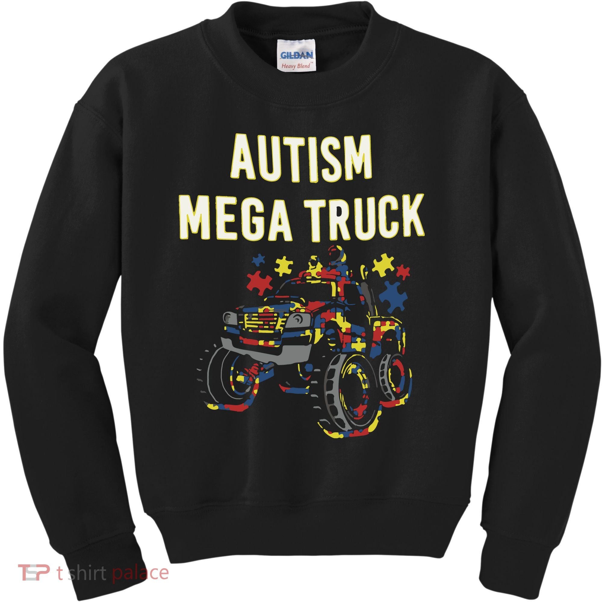 Autism Mega Truck Kids Sweatshirt