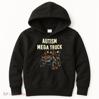 Autism Mega Truck Kids Hoodie