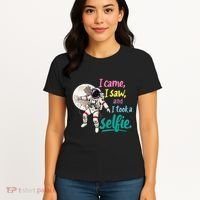 Astronaut Museum Travel Space I Came I Saw I Took A Selfie Women's T-Shirt thumb 4