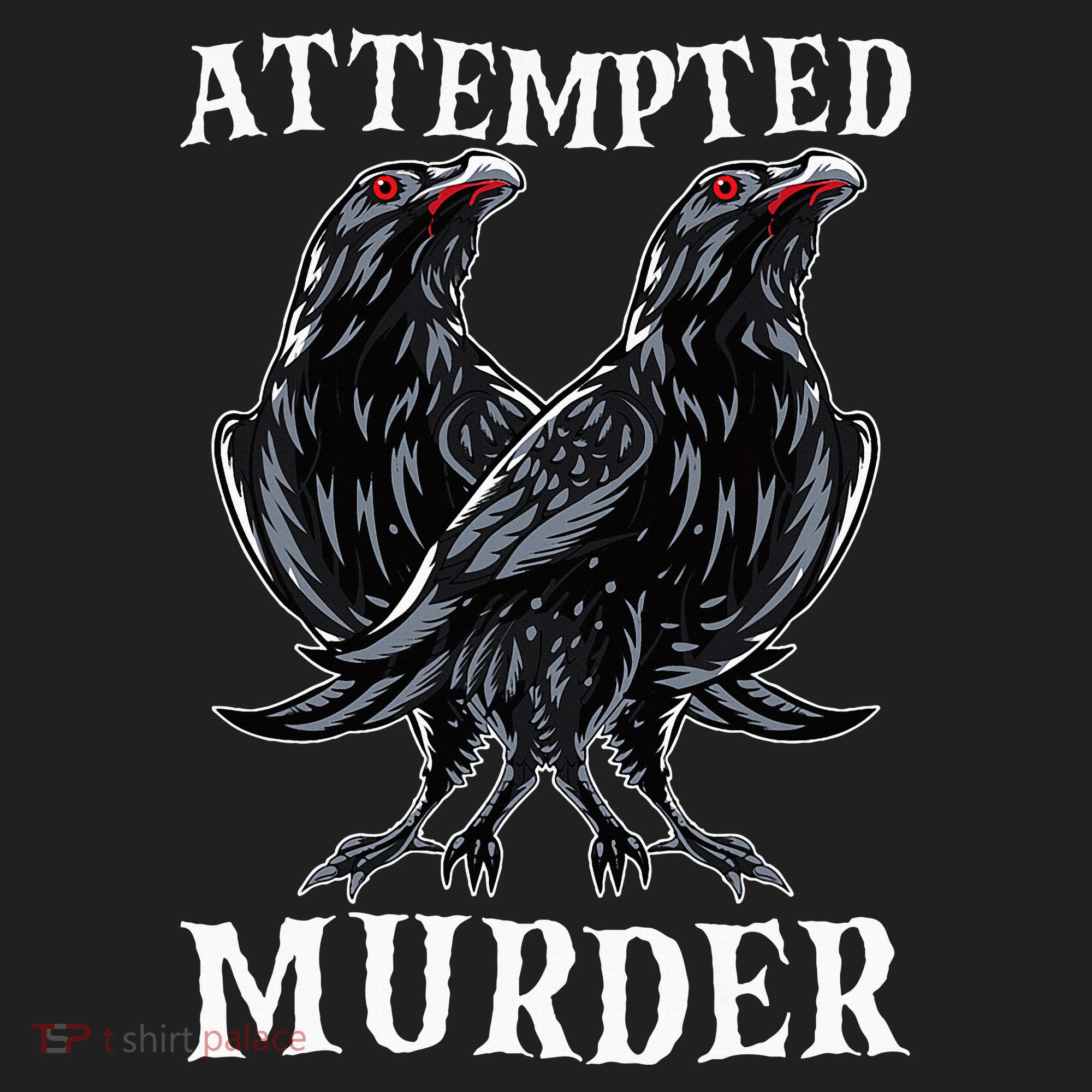 Attempted Murder Two Crows Birds Spooky Crows Pun Hat