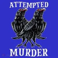 Attempted Murder Two Crows Birds Spooky Crows Pun T-Shirt thumb 7