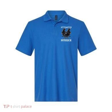 Attempted Murder Two Crows Birds Spooky Crows Pun Polo