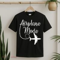 Airplane Mode Traveling Vacation For Girls And Womens Gift T-Shirt thumb 2