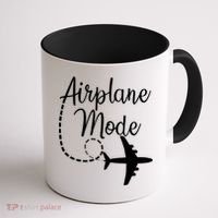 Airplane Mode Traveling Vacation For Girls And Womens Gift Coffee Mug thumb 1