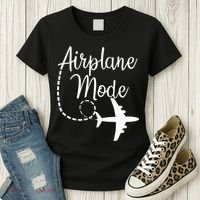 Airplane Mode Traveling Vacation For Girls And Womens Gift Women's T-Shirt thumb 3
