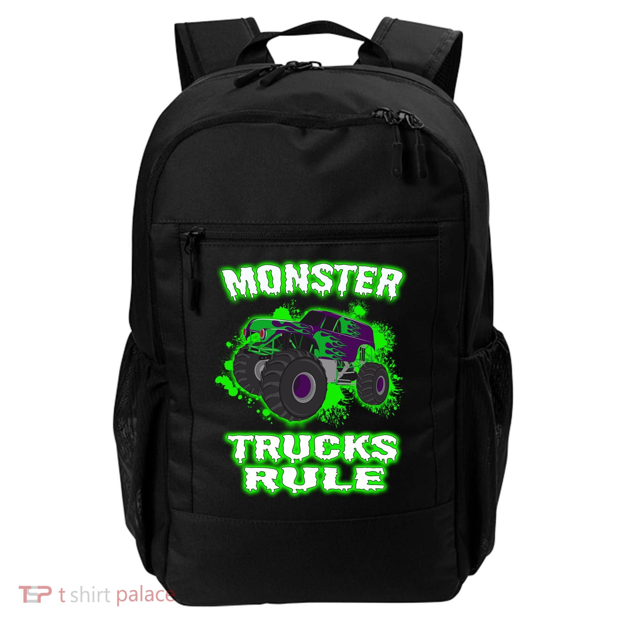 Awesome Monster Trucks Rule Backpack
