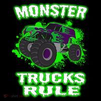 Awesome Monster Trucks Rule Backpack thumb 2