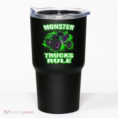 Awesome Monster Trucks Rule Tumbler