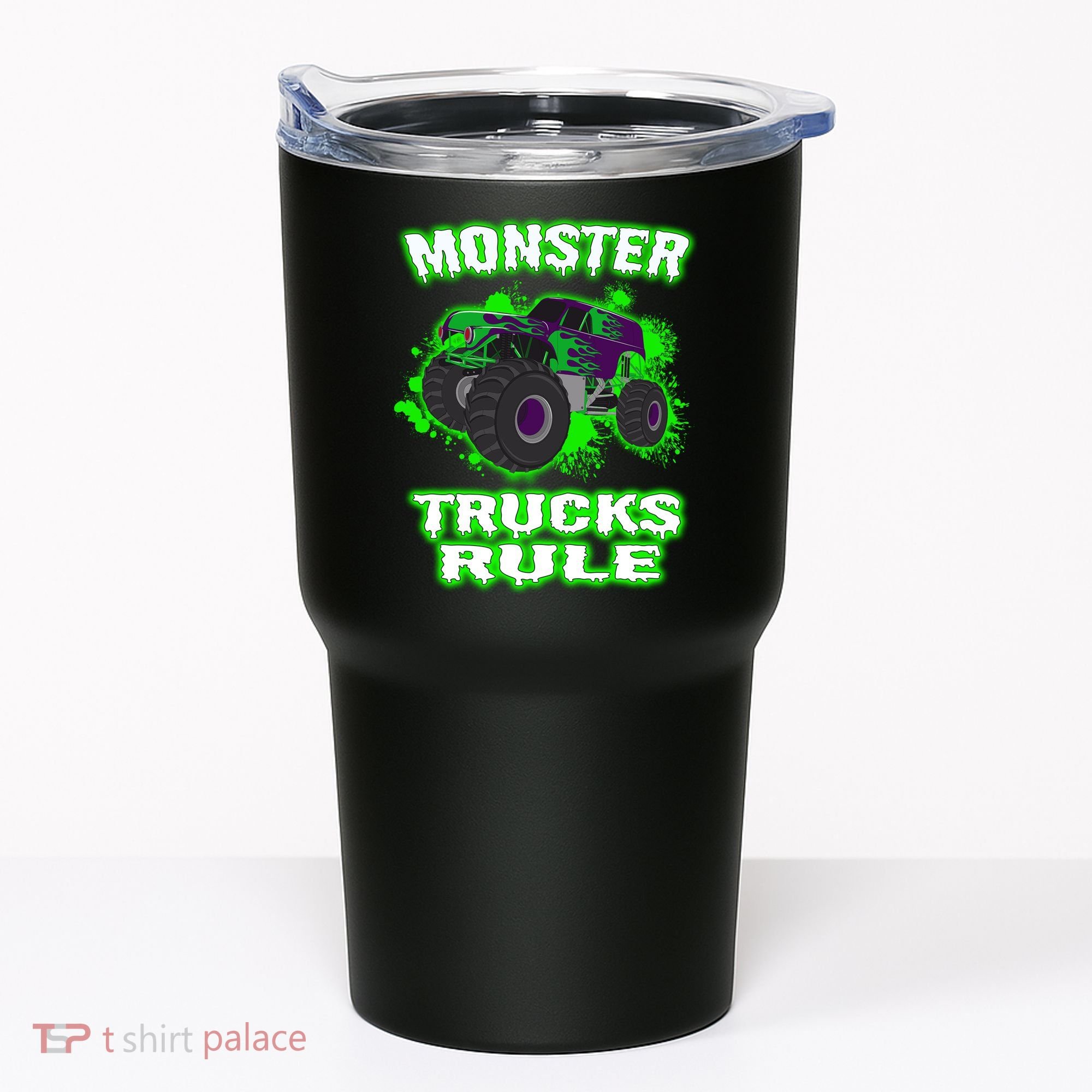 Awesome Monster Trucks Rule Tumbler