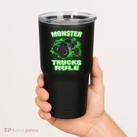 Awesome Monster Trucks Rule Tumbler thumb 2