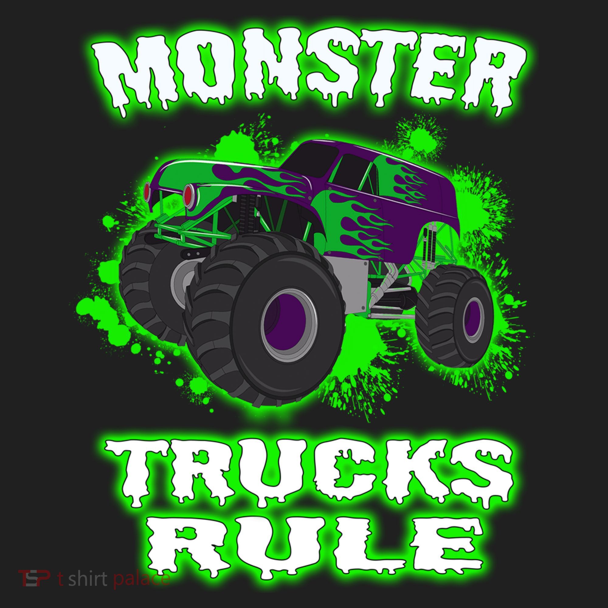 Awesome Monster Trucks Rule Tumbler
