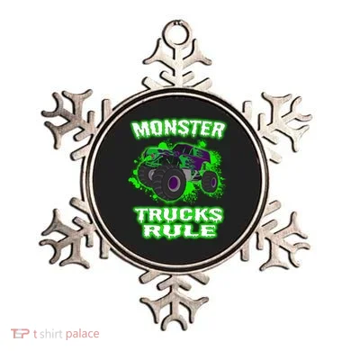 Awesome Monster Trucks Rule Ornament