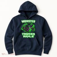 Awesome Monster Trucks Rule Hoodie thumb 0