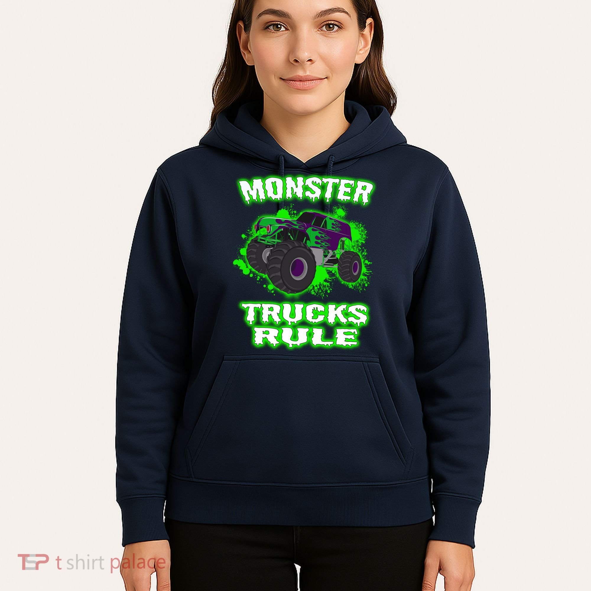 Awesome Monster Trucks Rule Hoodie