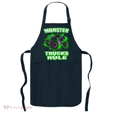 Awesome Monster Trucks Rule Apron