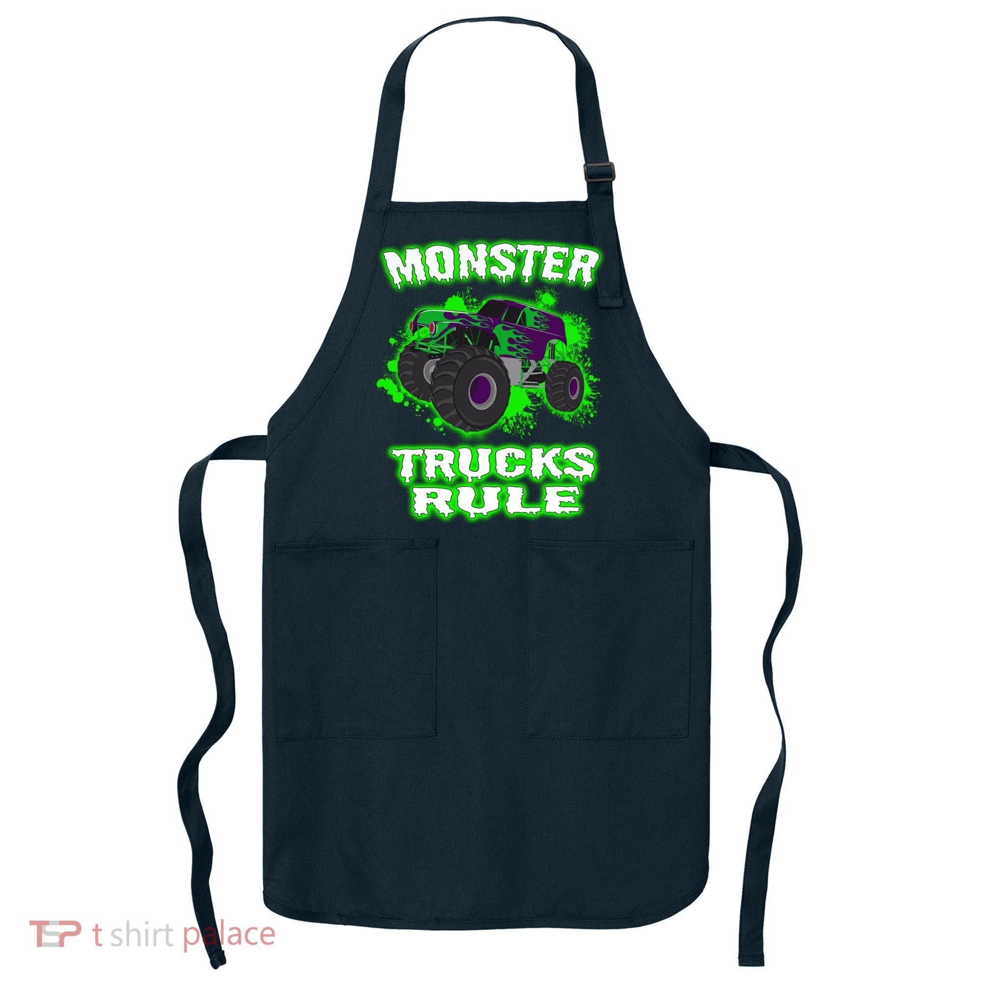 Awesome Monster Trucks Rule Apron