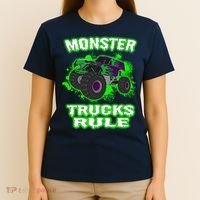 Awesome Monster Trucks Rule T-Shirt thumb 4