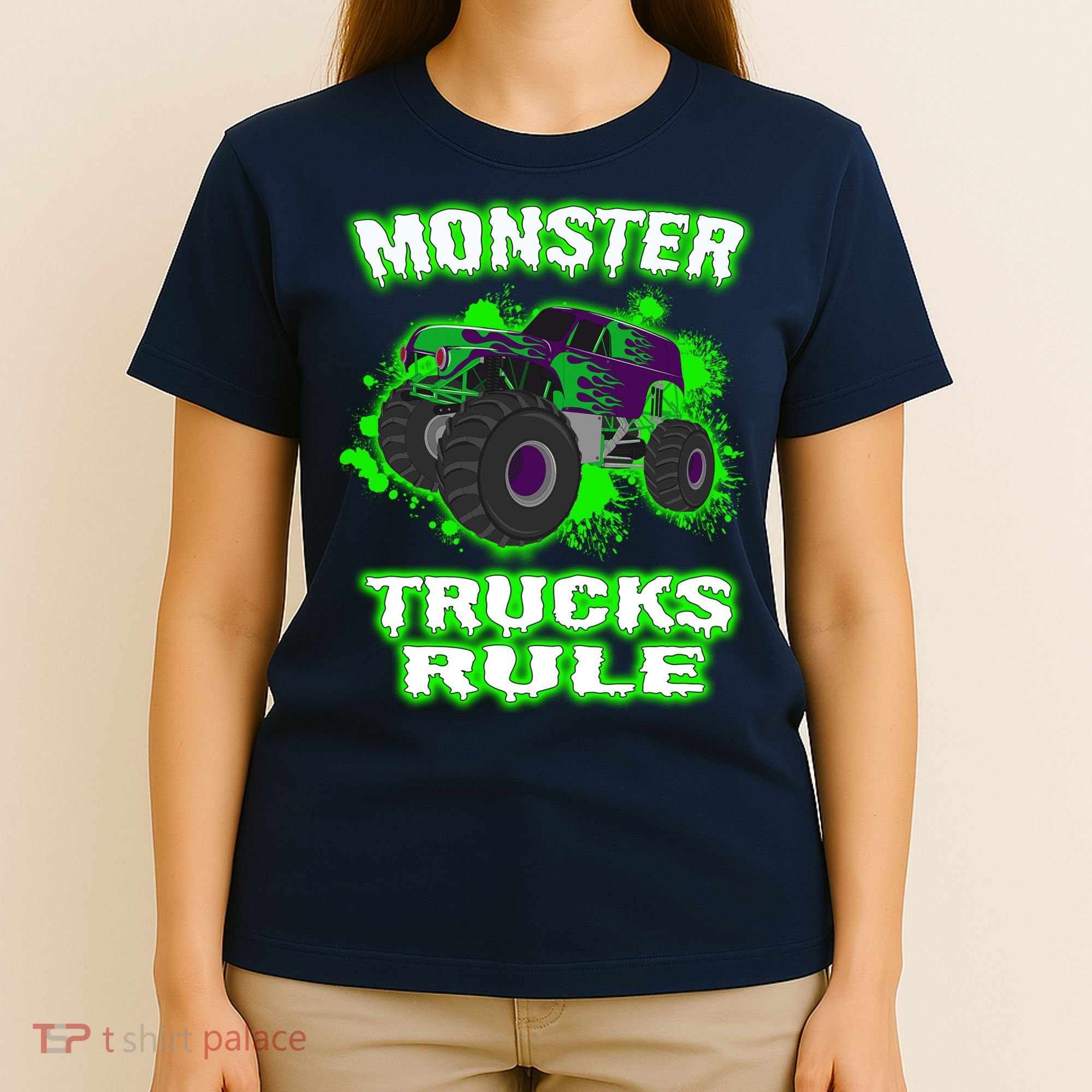 Awesome Monster Trucks Rule T-Shirt
