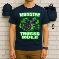 Awesome Monster Trucks Rule T-Shirt thumb 6