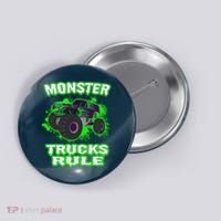 Awesome Monster Trucks Rule Button thumb 0