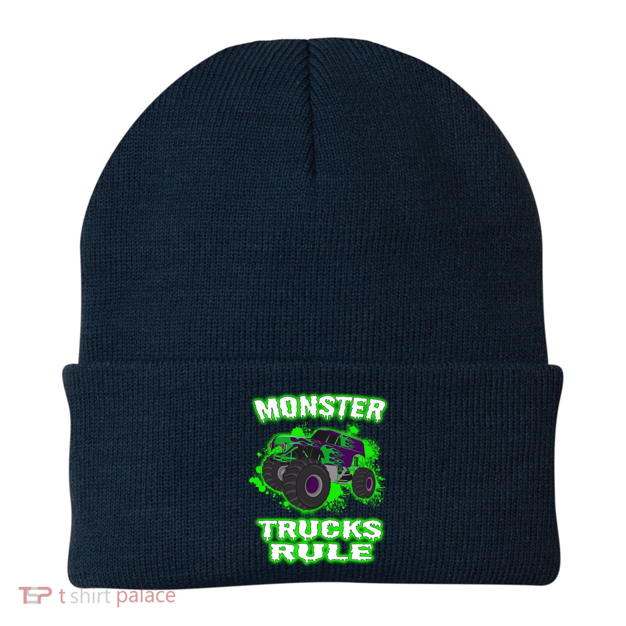 Awesome Monster Trucks Rule Beanie