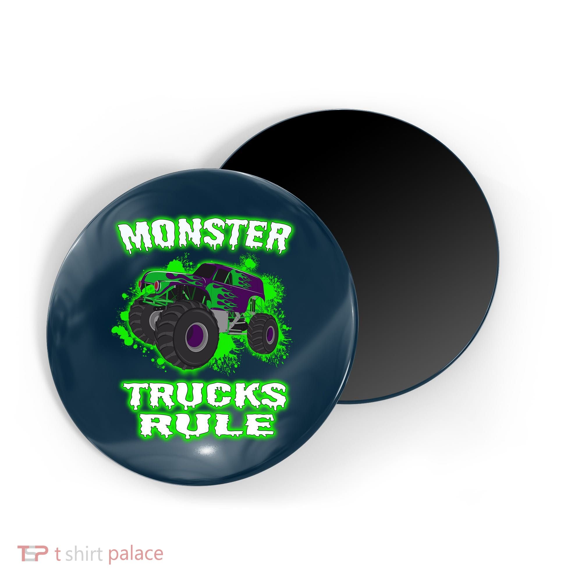 Awesome Monster Trucks Rule Magnet