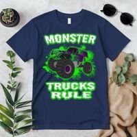 Awesome Monster Trucks Rule Premium T-Shirt thumb 2