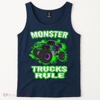 Awesome Monster Trucks Rule Tank Top thumb 2