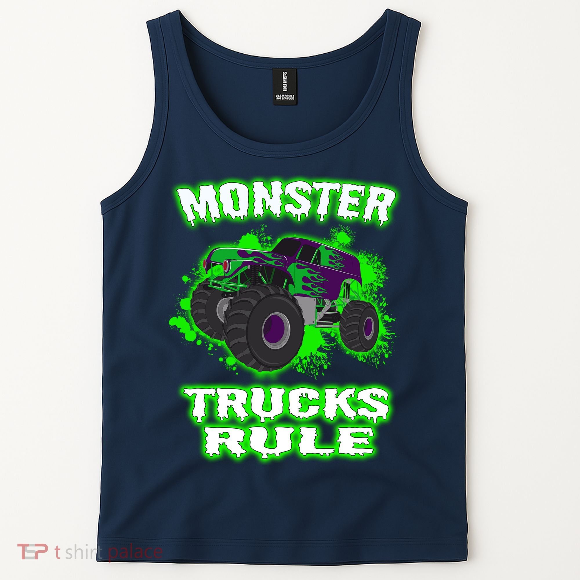 Awesome Monster Trucks Rule Tank Top