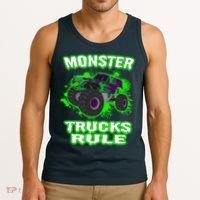 Awesome Monster Trucks Rule Tank Top thumb 3